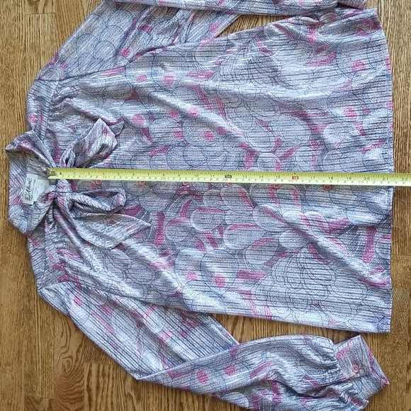 (10) D'Allaird's Made in Canada Vintage Blouse Bow Tie Neck Satin Soft Silky - Picture 4 of 7